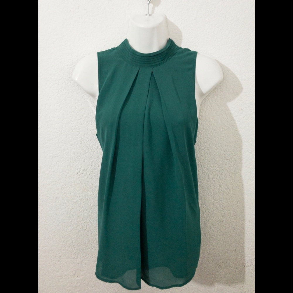 Naked Zebra Sleeveless Teal Blouse
